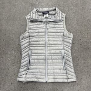 Patagonia Down Sweater Vest Womens Xs Gray Insulated Hiking Puffer